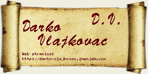 Darko Vlajkovac vizit kartica